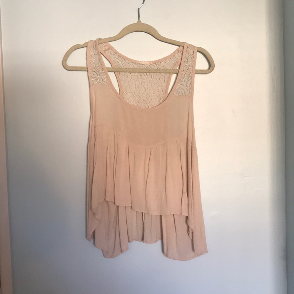 Cream lace tank top!